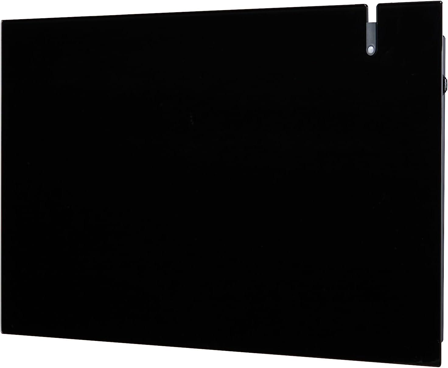 Radialight AETHEREA Dual-Therm Radiatore e Convettore Elettrico Ultrapiatto in Vetro (1000 W, Nero)