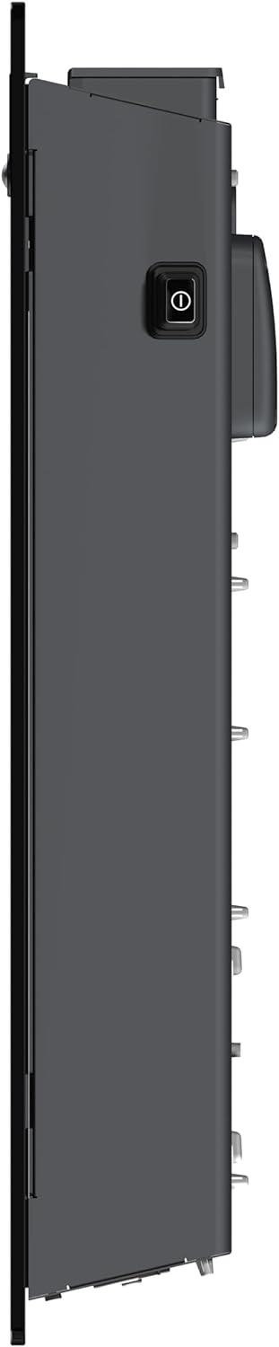 Radialight AETHEREA Dual-Therm Radiatore e Convettore Elettrico Ultrapiatto in Vetro (1500 W, Nero)