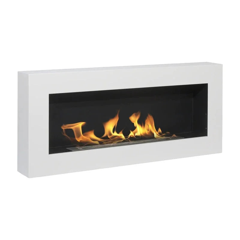 Camino a bioetanolo da parete Divina Fire Siena - 90 cm / Bianco - vista prodotto