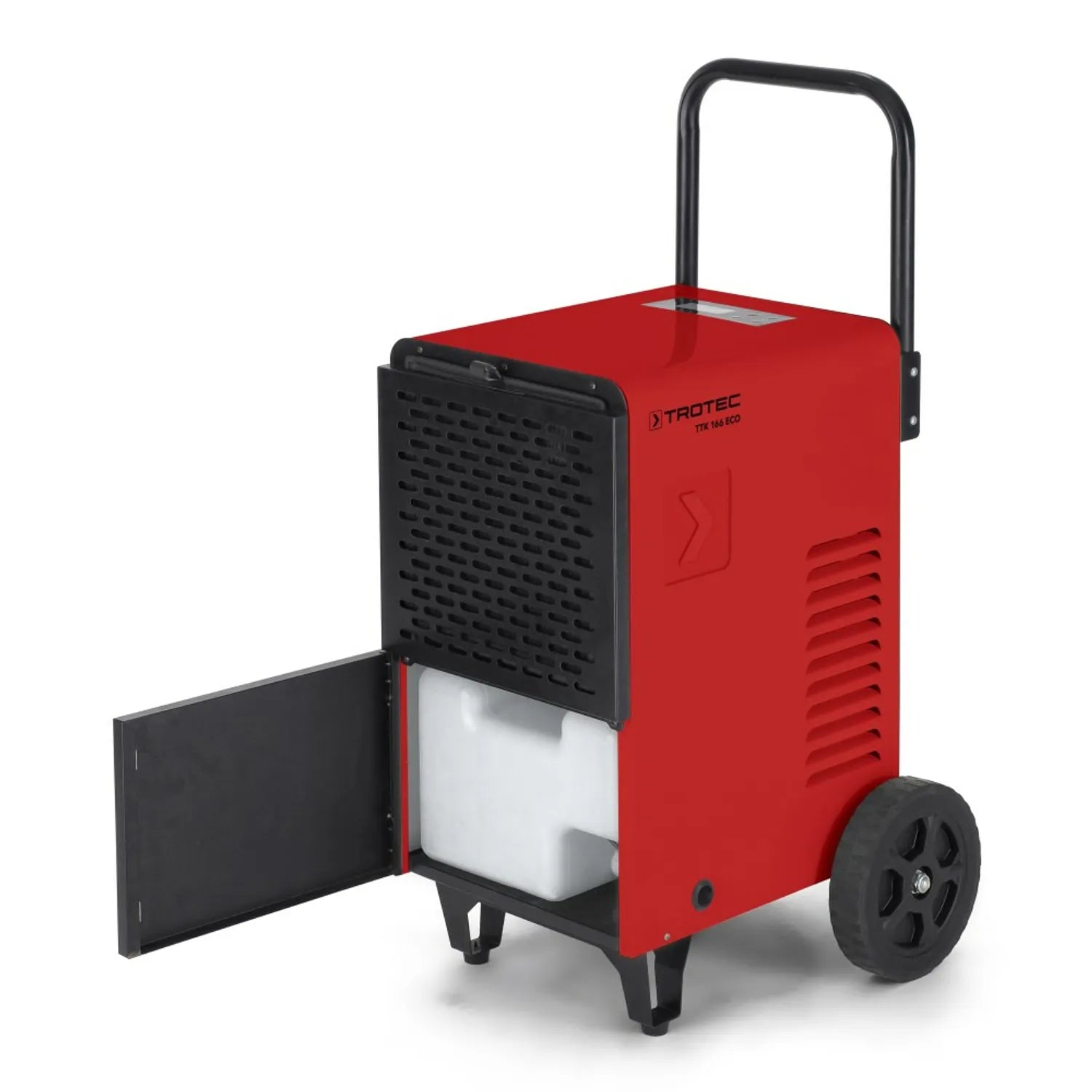Deumidificatore commerciale TROTEC TTK 166 ECO, 52L/giorno, per ambienti fino a 90 m², con igrostato e display digitale