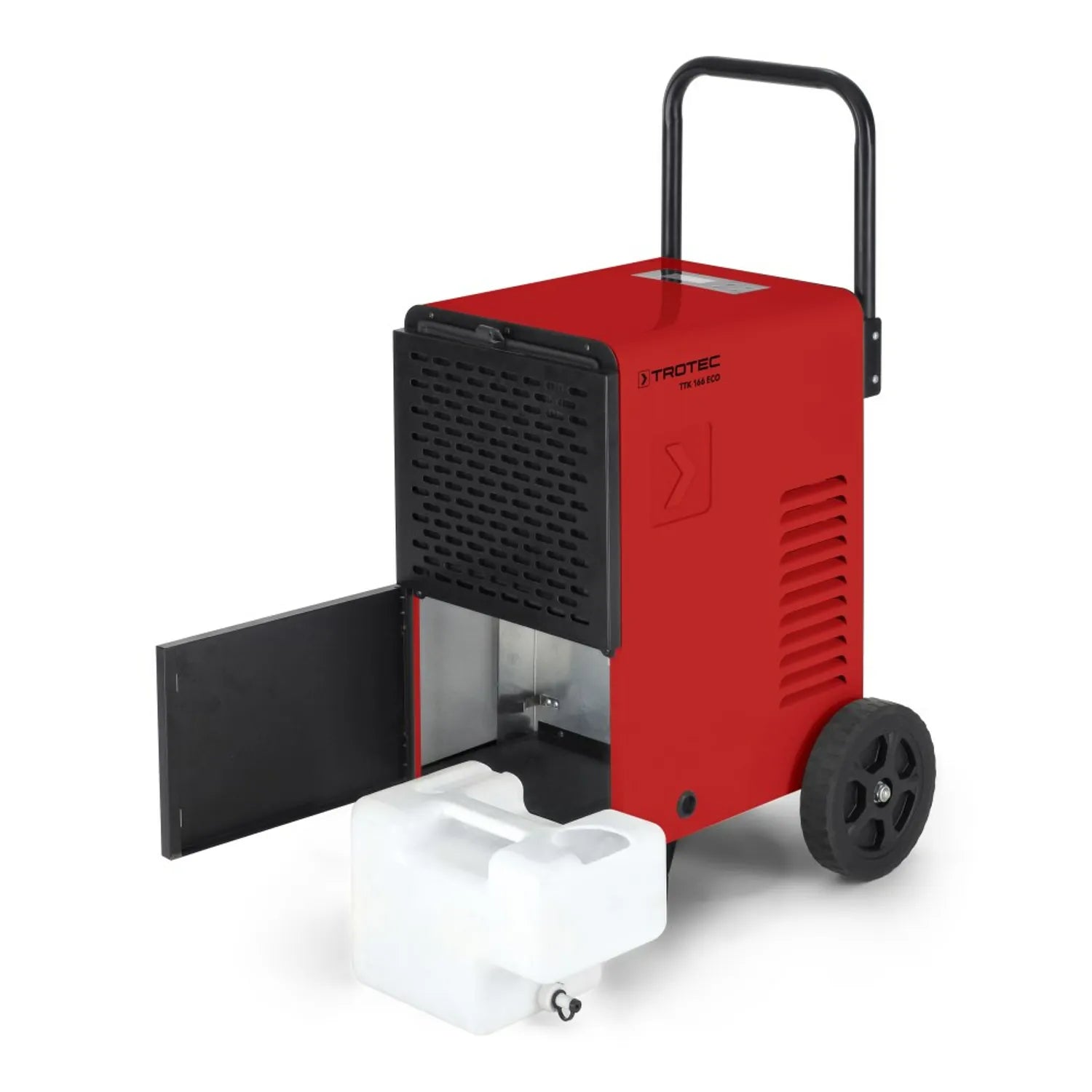 Deumidificatore commerciale TROTEC TTK 166 ECO, 52L/giorno, per ambienti fino a 90 m², con igrostato e display digitale
