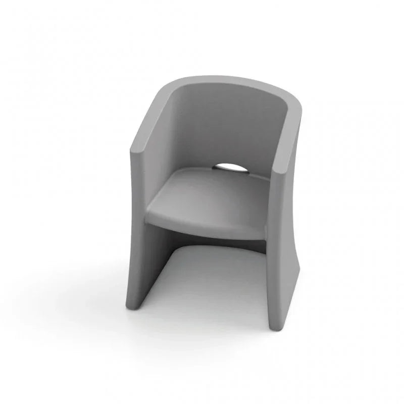 Outdoor Armchair in Polyethylene h 80 cm White Breeze – Lyxo