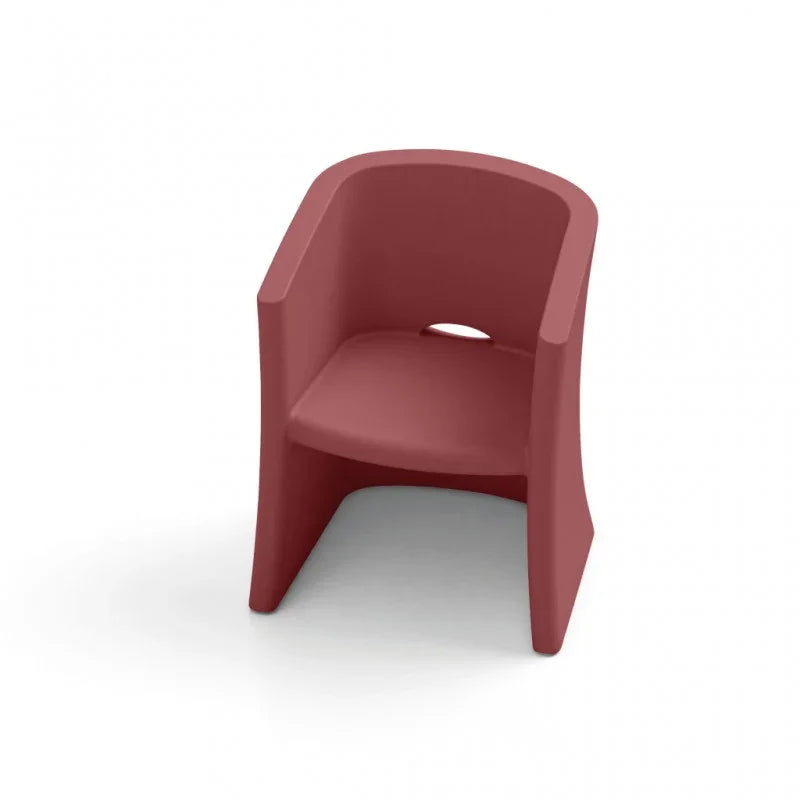 Outdoor Armchair in Polyethylene h 80 cm White Breeze – Lyxo