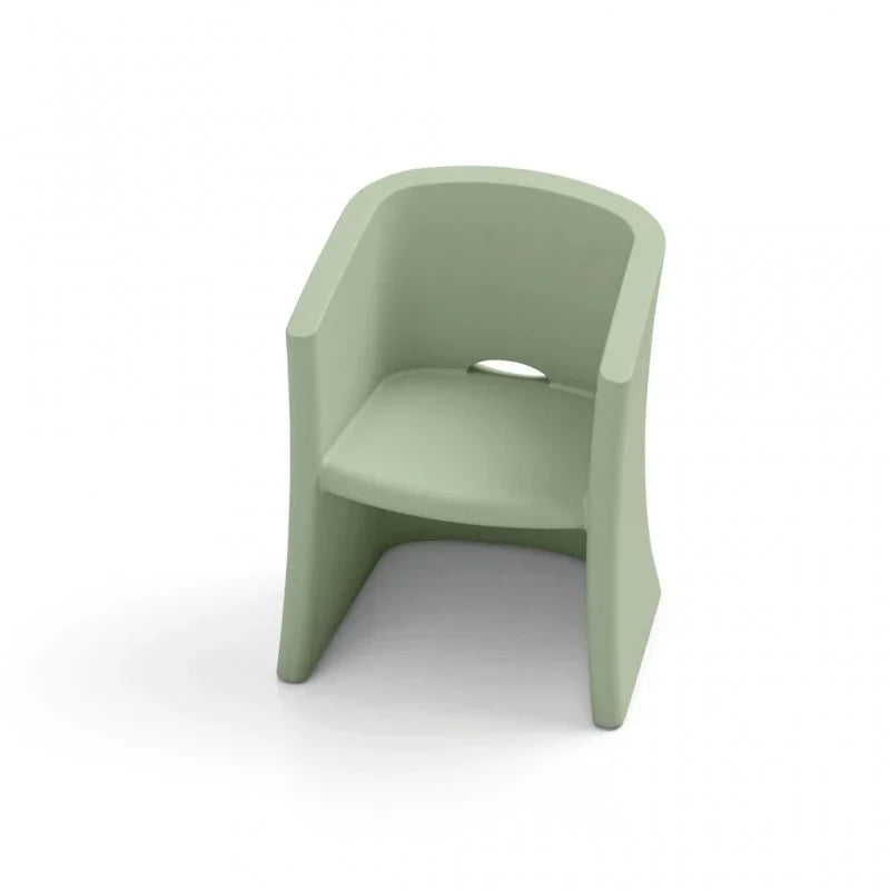 Outdoor Armchair in Polyethylene h 80 cm White Breeze – Lyxo