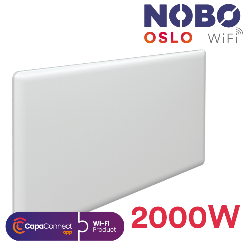 Radiatore elettrico norvegese NOBO OSLO WiFi 2000W