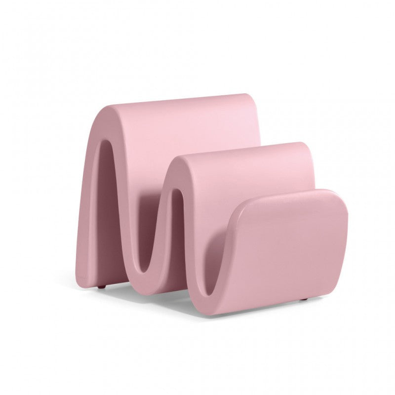Portariviste dal Design Moderno Colore Rosso Wave Magazine Holder – Lyxo