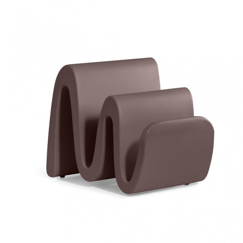Portariviste dal Design Moderno Colore Rosso Wave Magazine Holder – Lyxo