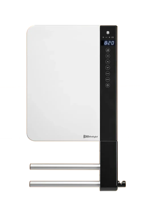 Scaldasalviette Elettrico a Parete Radialight WINDY 2B con Barra - Programmazione Smart