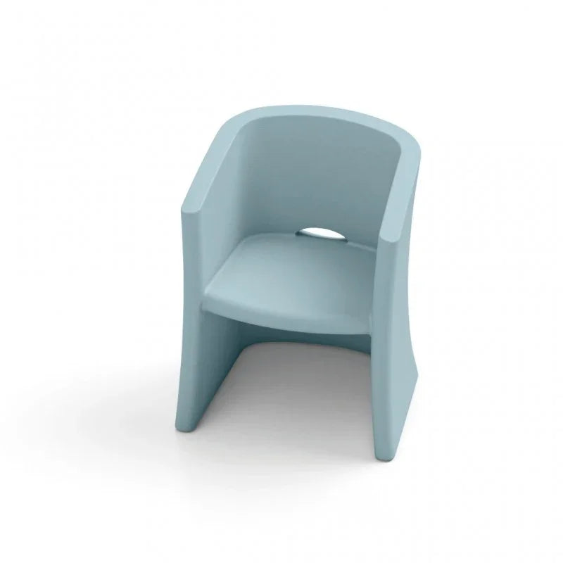 Outdoor Armchair in Polyethylene h 80 cm White Breeze – Lyxo