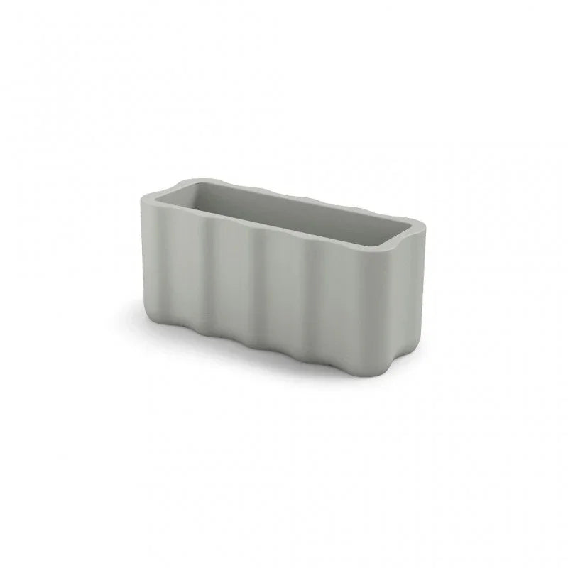 Outdoor Planter in White Polyethylene h 40 cm Nebula Box - Lyxo