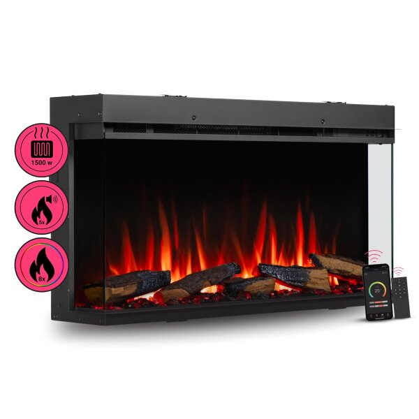 Camino elettrico da incasso Balderia Athena — 36"