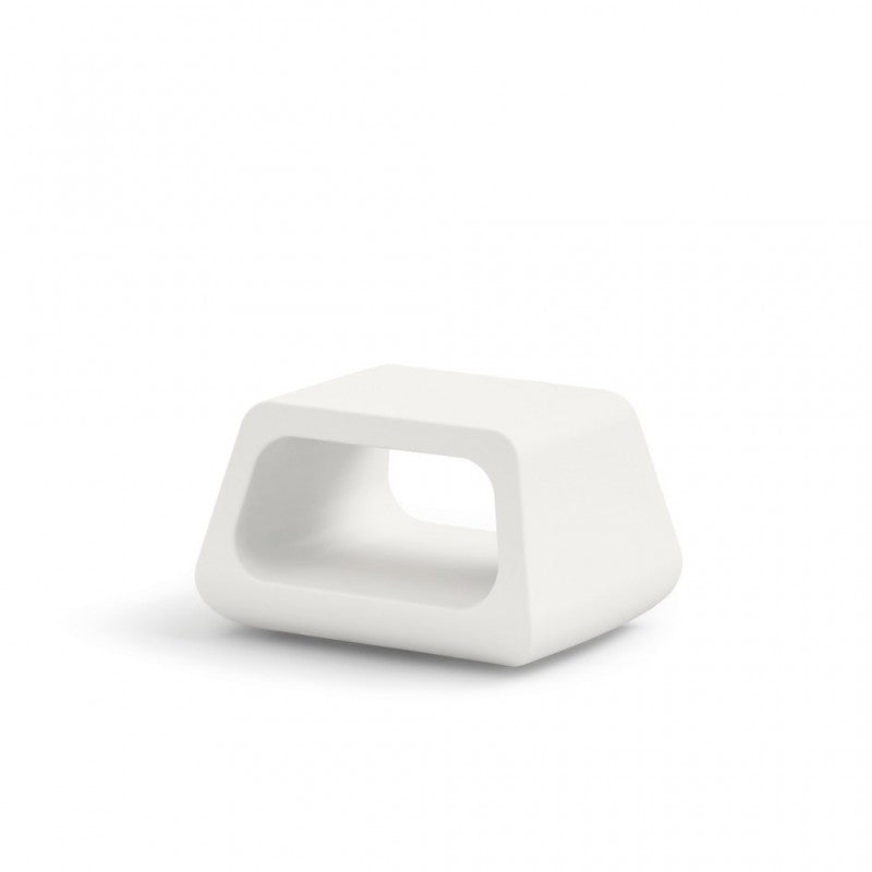 Tavolino Basso da Esterno in Polietilene 79x46 cm Colore Ambra Sugar - Lyxo