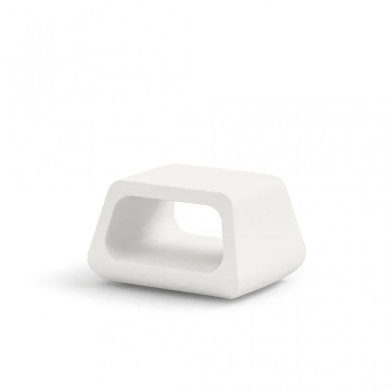 Tavolino Basso da Esterno in Polietilene 79x46 cm Colore Ambra Sugar - Lyxo