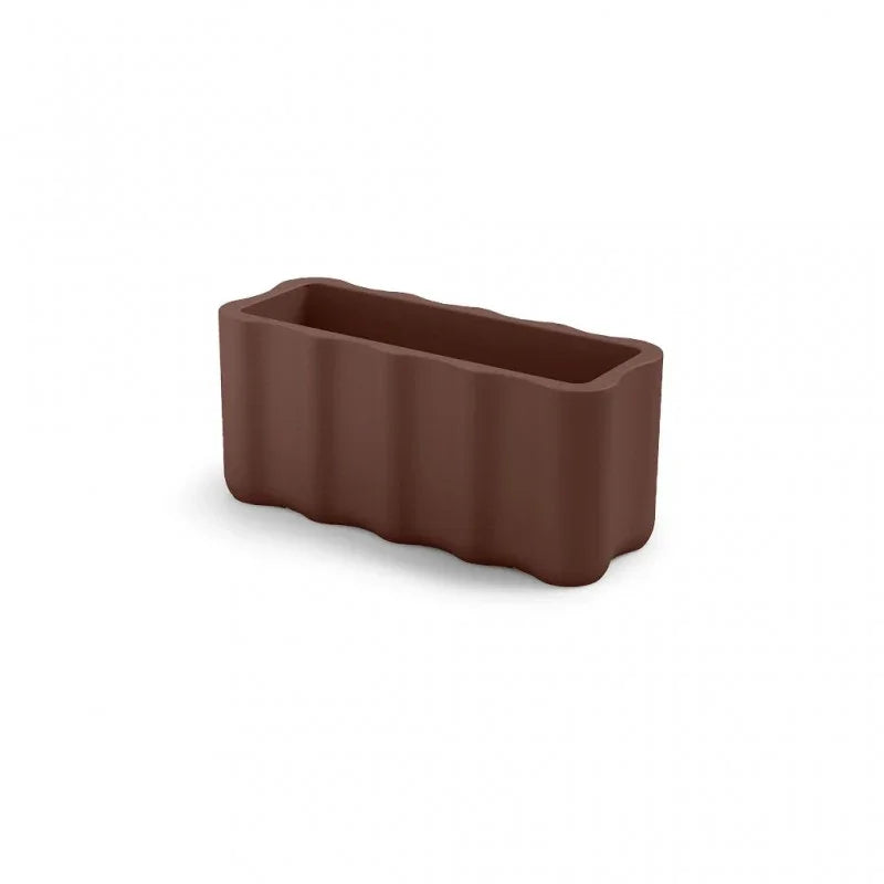 Outdoor Planter in White Polyethylene h 40 cm Nebula Box - Lyxo