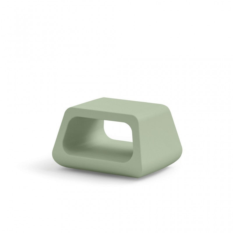 Tavolino Basso da Esterno in Polietilene 79x46 cm Colore Ambra Sugar - Lyxo