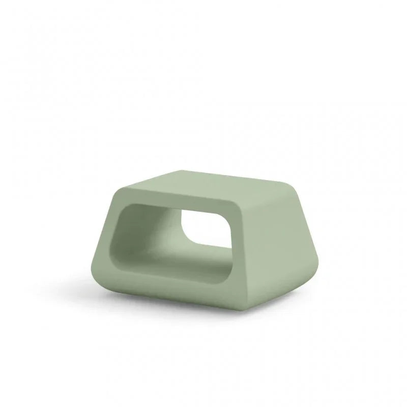 Tavolino Basso da Esterno in Polietilene 79x46 cm Colore Ambra Sugar - Lyxo