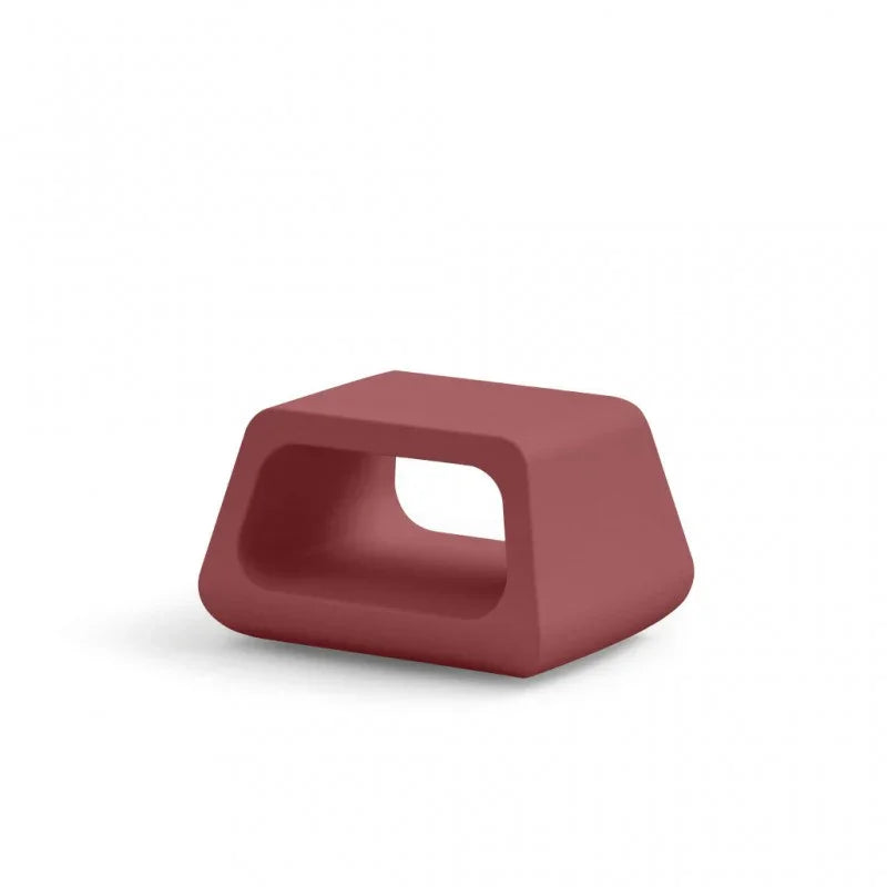 Tavolino Basso da Esterno in Polietilene 79x46 cm Colore Ambra Sugar - Lyxo