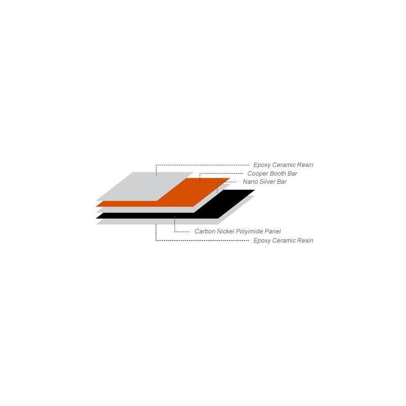 PANNELLO RADIANTE AD INFRAROSSI - GLASS LINE INFRAPOWER - VCIR - BIANCO, NERO E SPECCHIO