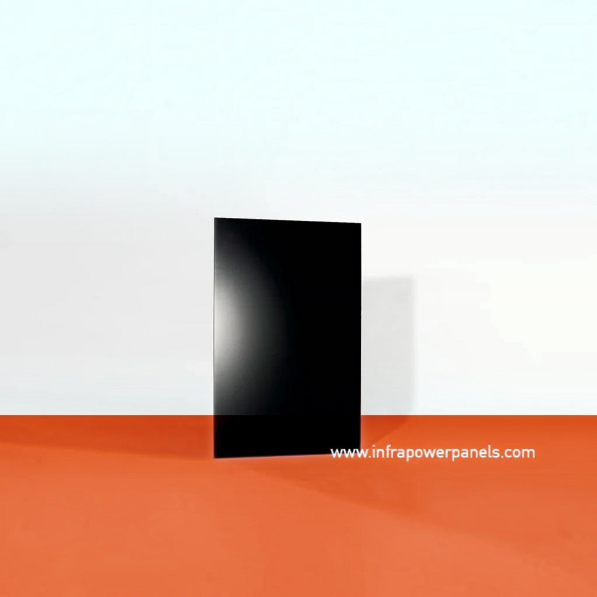 Pannello radiante INFRAPOWER Glass Line con finitura nera