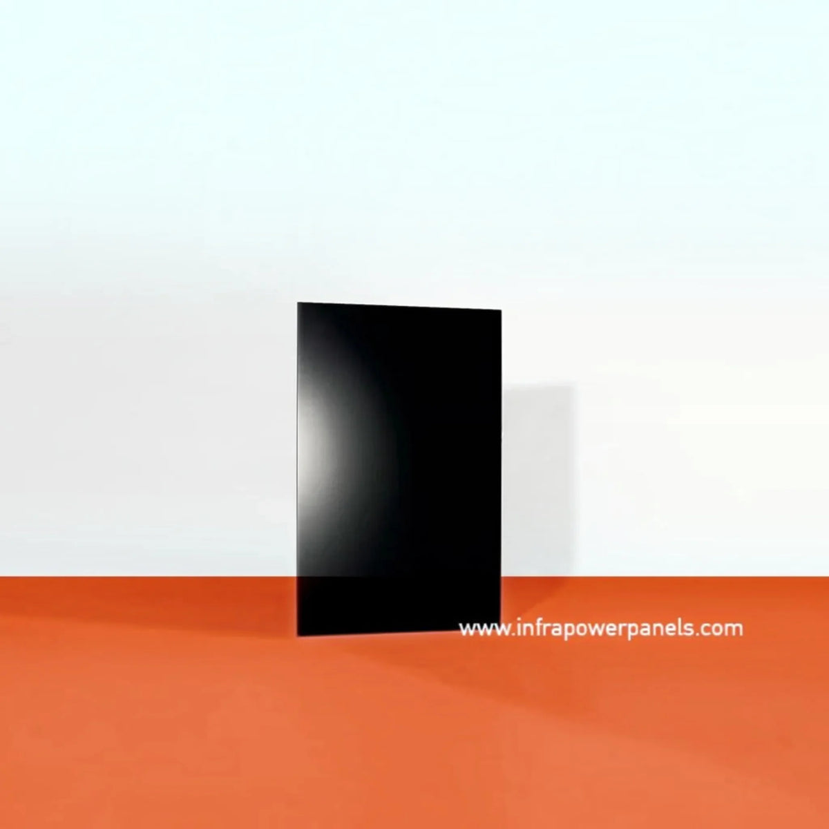Pannello radiante INFRAPOWER Glass Line con finitura nera