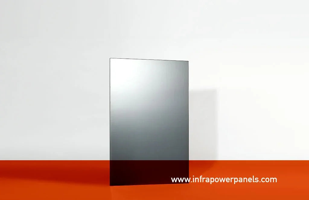 Pannello radiante INFRAPOWER Glass Line con finitura a specchio