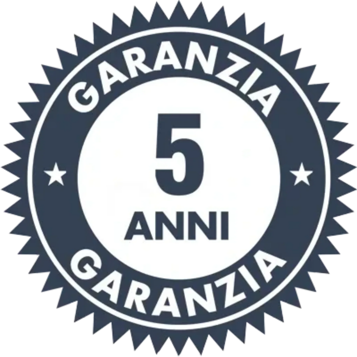 Logo della garanzia di 5 anni Klimago™ per scaldasalviette elettrici Radialight