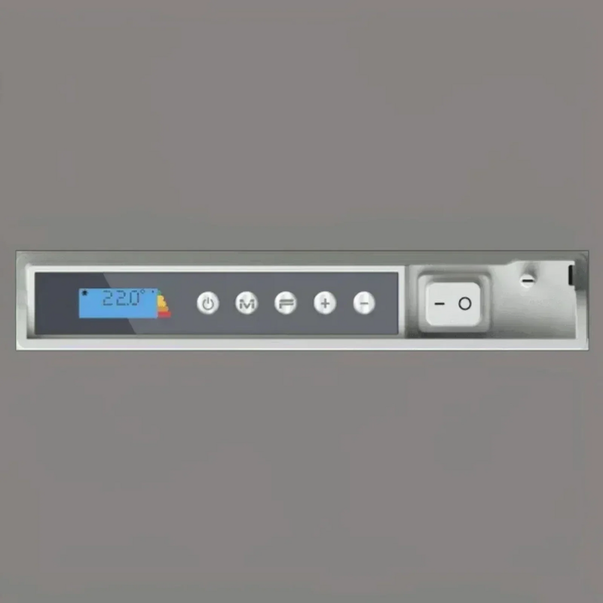 Pannello di controllo digitale del radiatore elettrico verticale Klimago™ Radialight ICON con display LCD e tasti