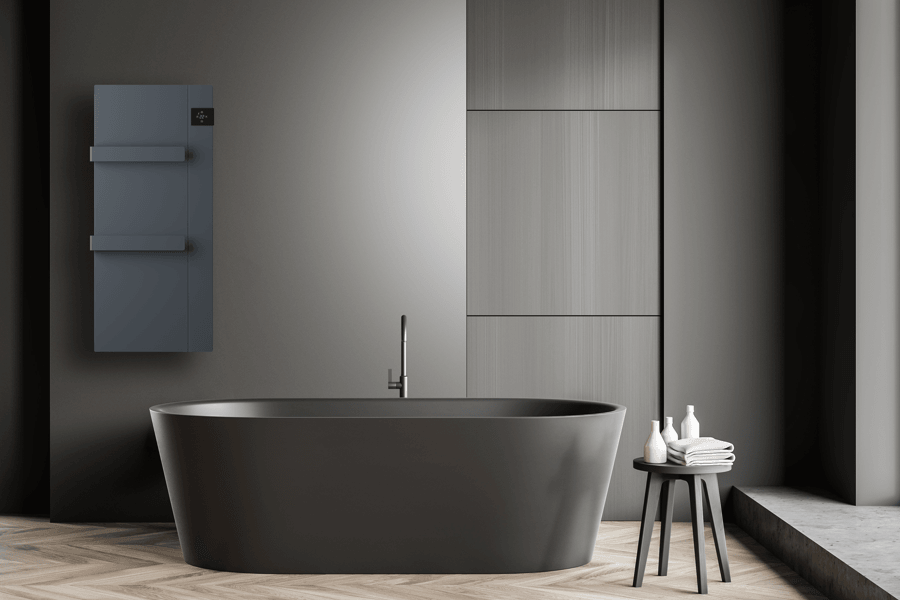 Radialight ONSEN Radiatore Scaldasalviette da Bagno (750 W, Grigio Antracite)