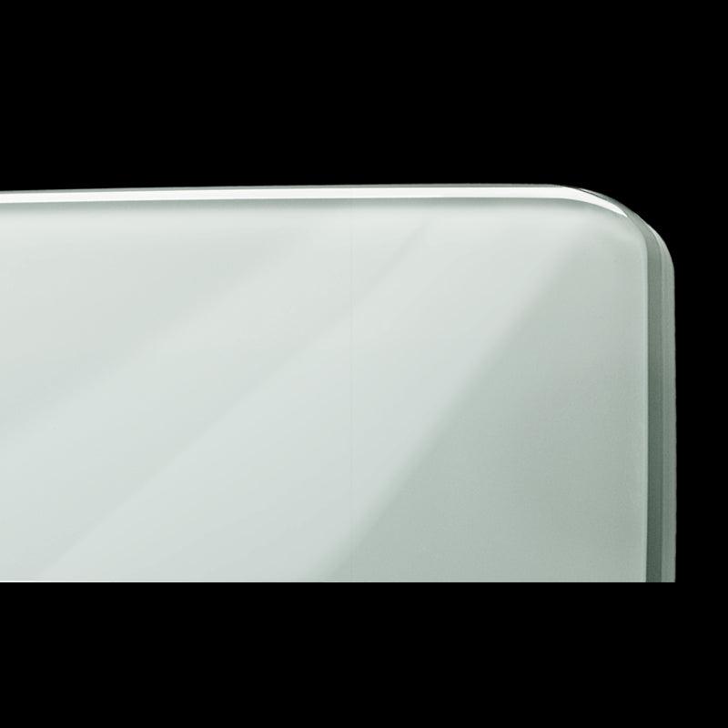 Radialight DEVA 1500W - Scaldasalviette Vetro con Funzione Turbo | Bianco Onice e Nero Vulcano