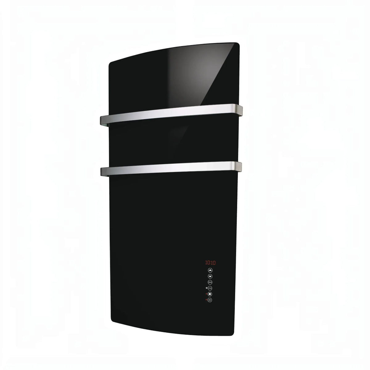Scaldasalviette in vetro Radialight DEVA 1500 W - Nero vulcano