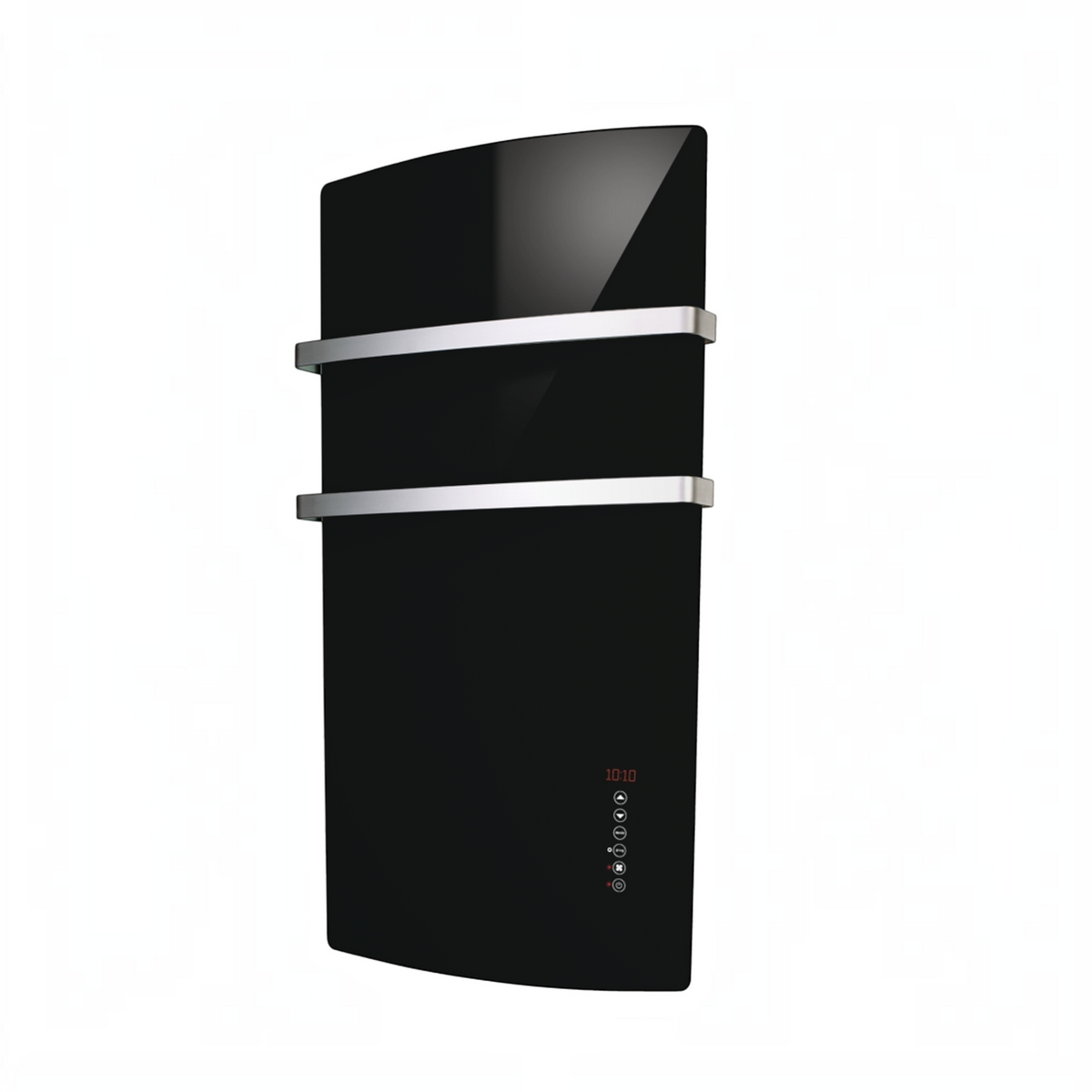 Scaldasalviette in vetro Radialight DEVA 1500 W - Nero vulcano