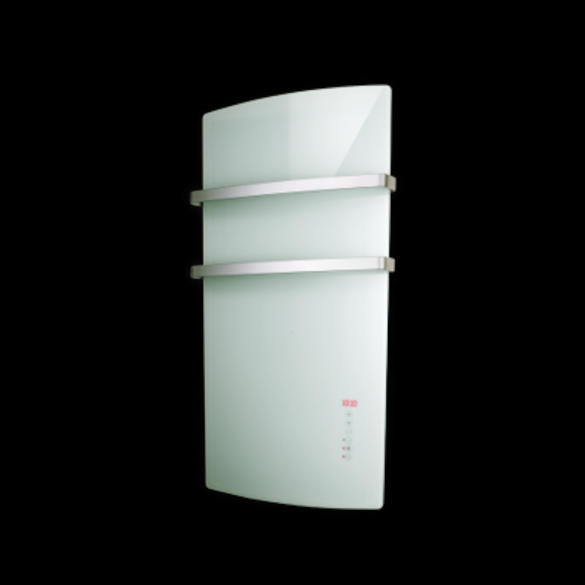 Scaldasalviette in vetro Radialight DEVA 1500 W - Bianco onice