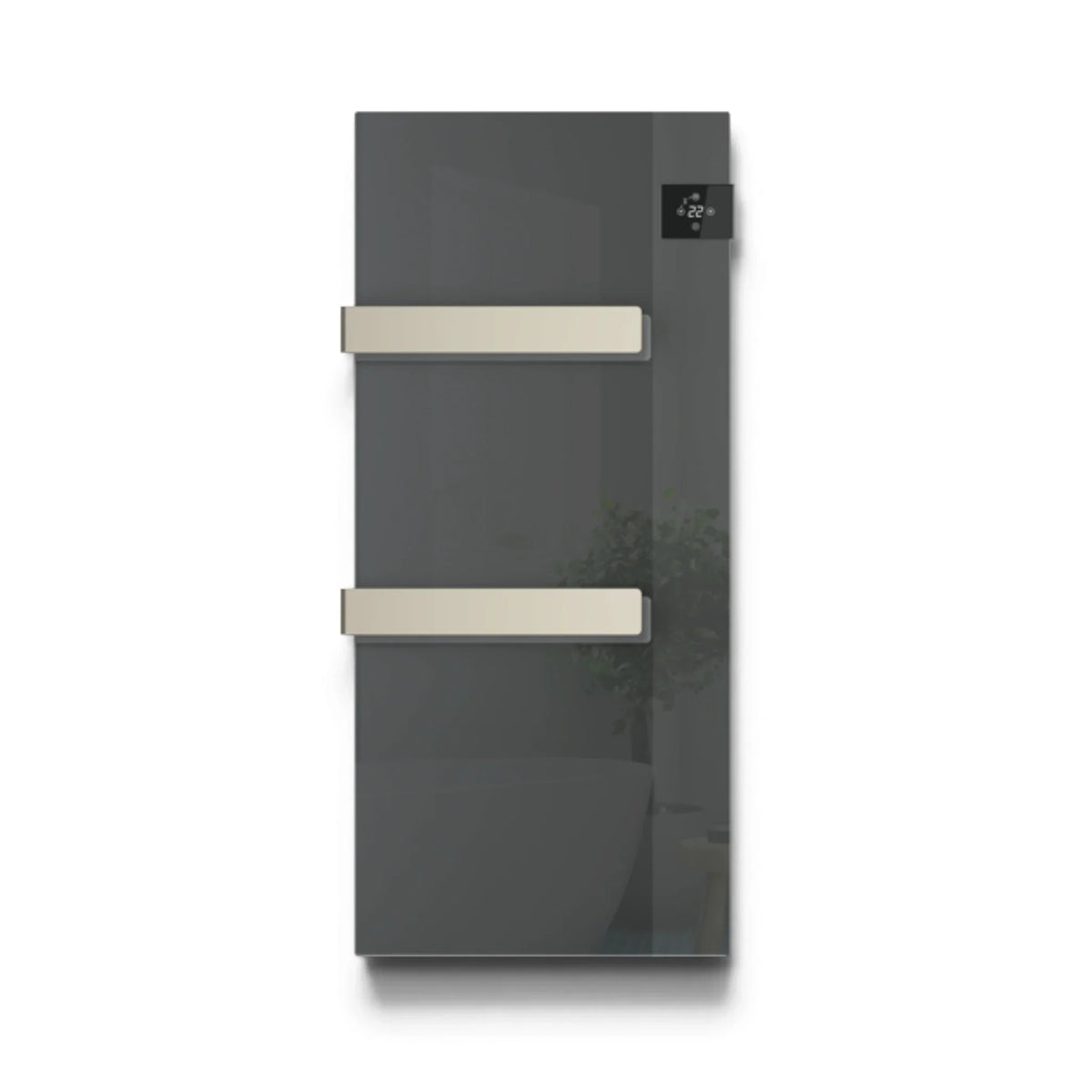 Scaldasalviette in vetro Radialight SILK EVO - Antracite