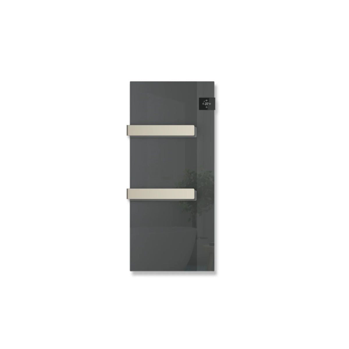 Scaldasalviette in vetro Radialight SILK - Antracite