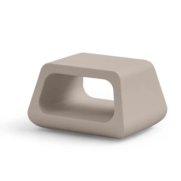 Tavolino Basso da Esterno in Polietilene 79x46 cm Colore Ambra Sugar - Lyxo