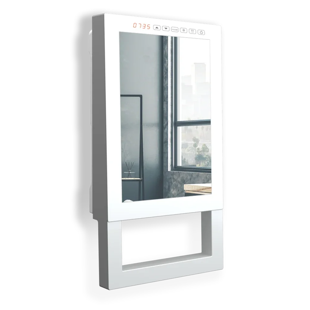 Termoventilatore con specchio Radialight QUADRO VISIO - Configurazione unica