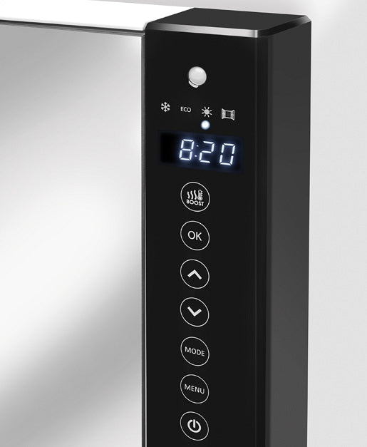 Scaldasalviette Elettrico a Parete Radialight WINDY 2B con Barra - Programmazione Smart