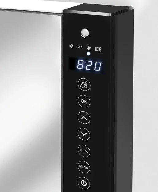 Termoventilatore Scaldasalviette con Specchio Radialight WINDY VISIO - Bagno Design