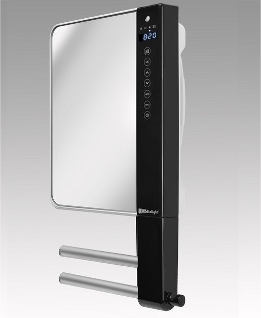 Termoventilatore Scaldasalviette con Specchio Radialight WINDY VISIO - Bagno Design