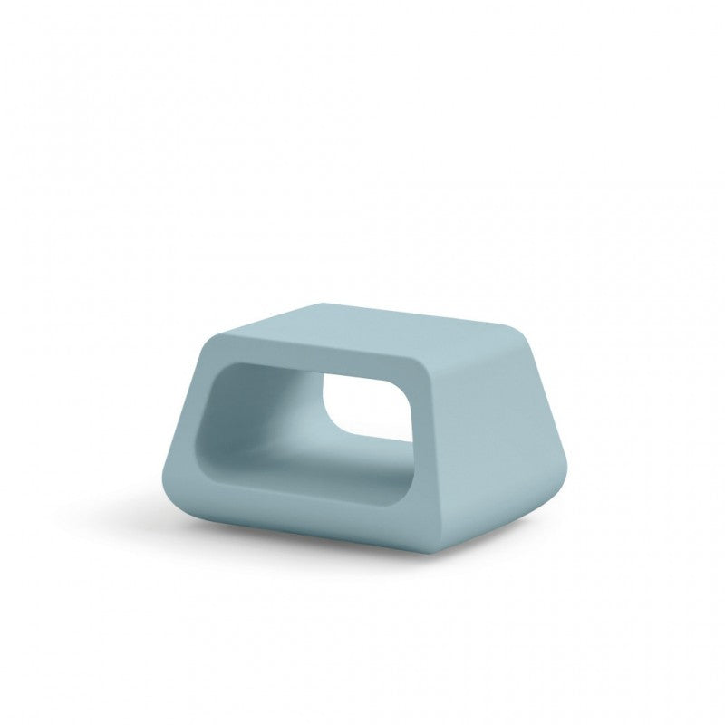 Tavolino Basso da Esterno in Polietilene 79x46 cm Colore Ambra Sugar - Lyxo
