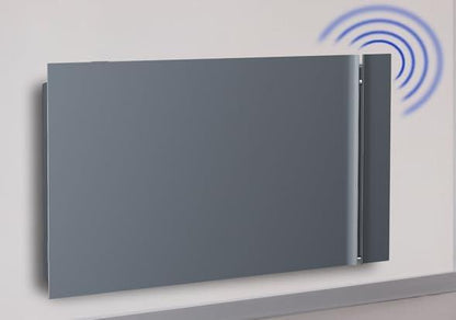 Radialight KYOTO Dual-Therm Radiatore e Convettore Elettrico Ultrapiatto con Wi-Fi opzionale (1000 W, Grigio Antracite)