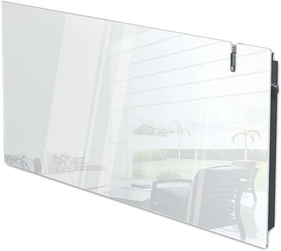 Radialight AETHEREA Dual-Therm Radiatore e Convettore Elettrico Ultrapiatto in Vetro (1500 W, Bianco)