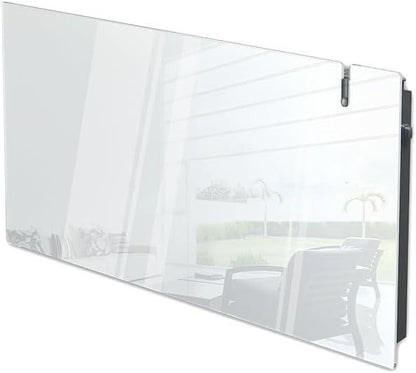 Radialight AETHEREA Dual-Therm Radiatore e Convettore Elettrico Ultrapiatto in Vetro (1500 W, Bianco)