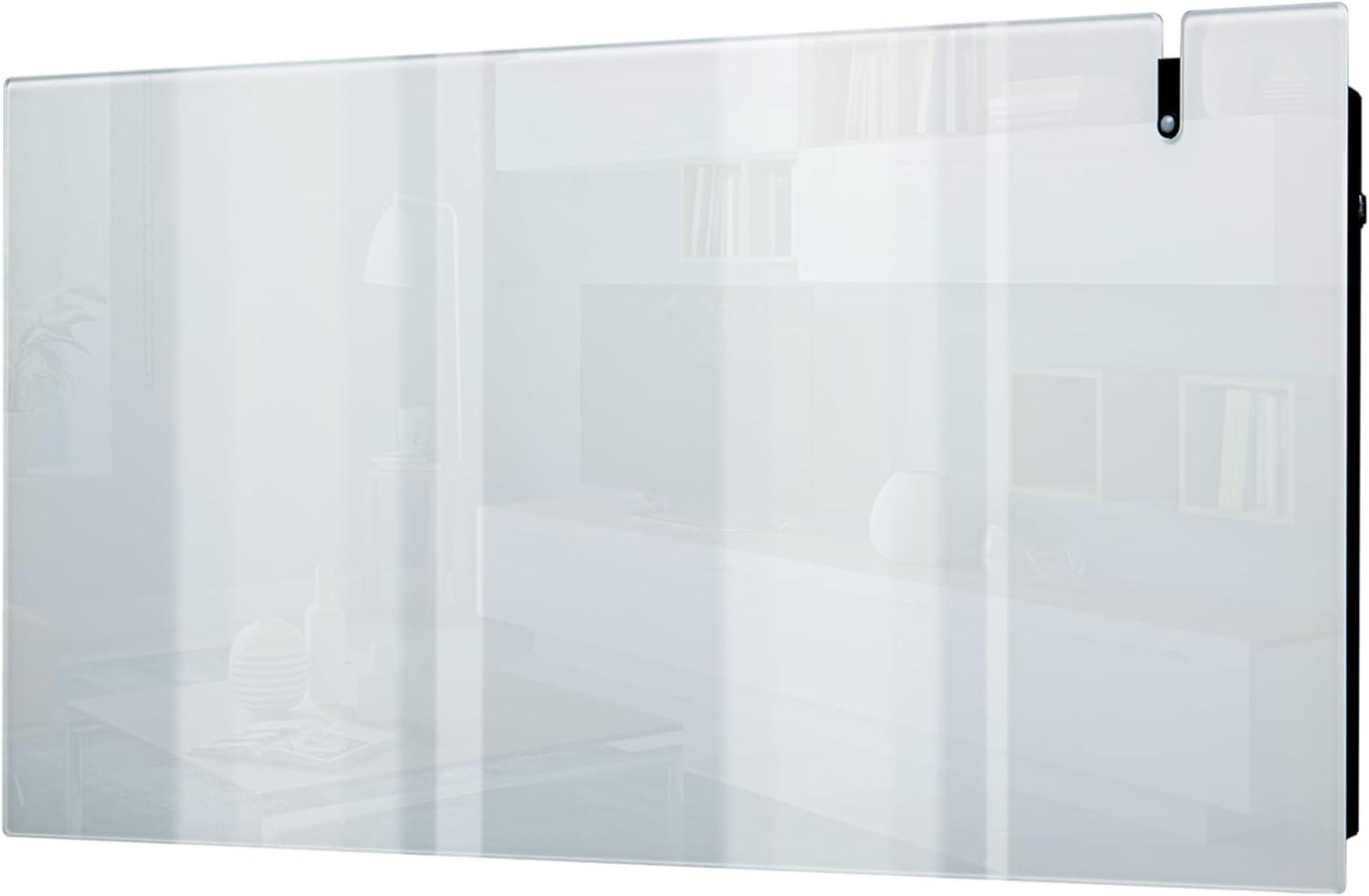 Radialight AETHEREA Dual-Therm Radiatore e Convettore Elettrico Ultrapiatto in Vetro (1500 W, Bianco)