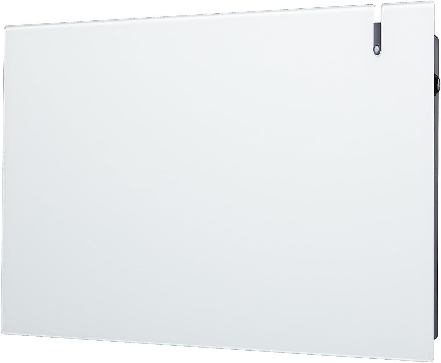 Radialight AETHEREA Dual-Therm Radiatore e Convettore Elettrico Ultrapiatto in Vetro (1000 W, Bianco)