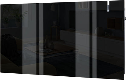 Radialight AETHEREA Dual-Therm Radiatore e Convettore Elettrico Ultrapiatto in Vetro (1500 W, Nero)