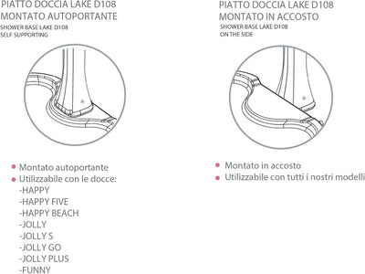 Piatto Doccia da Esterno in Polietilene HD Arkema Lake per Giardino e Piscina