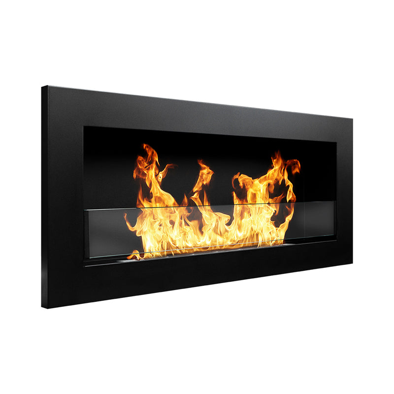 Camino a bioetanolo da parete Divina Fire Livorno - 90 cm / Nero - vista prodotto