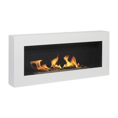 Camino a bioetanolo da parete Divina Fire Siena - 90 cm / Bianco - vista prodotto