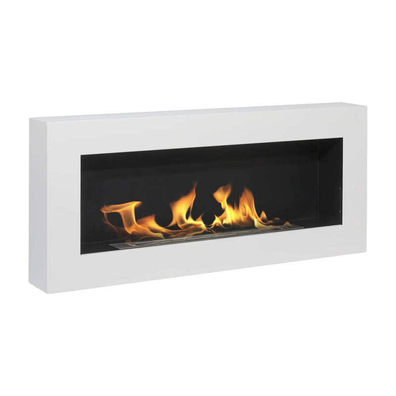 Camino a bioetanolo da parete Divina Fire Siena - 90 cm / Bianco - vista prodotto